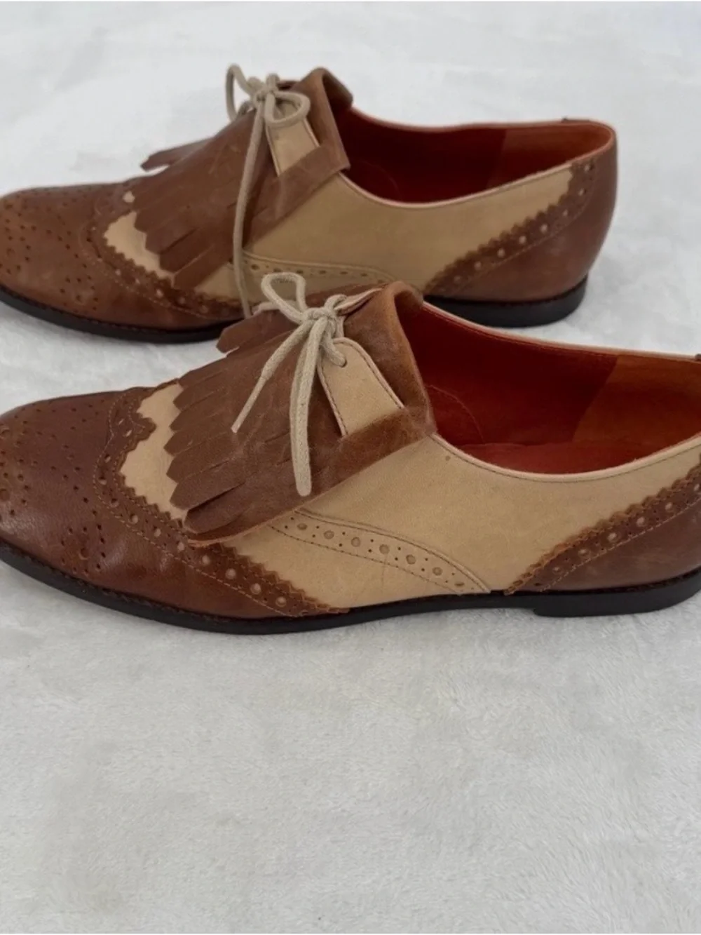 Steve Madden Miltie Oxford Shoes Women’s Size 8.5 Two-tone Kiltie Brogue